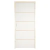 Bloc-porte Slot blanc H.204 x l.73 cm, poussant droit