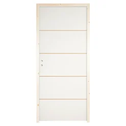 Bloc-porte Slot blanc H.204 x l.73 cm, poussant droit
