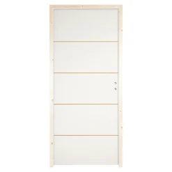 Bloc-porte Slot blanc H.204 x l.73 cm, poussant gauche- Sale