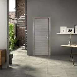 Bloc-porte Summa gris clair H.204 x l.83 cm, poussant gauche