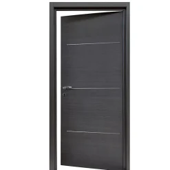 Bloc-porte Triaconta gris H.204 x l.83 cm, poussant droit- Clearance