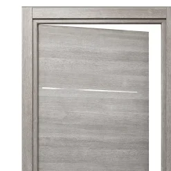 Bloc-porte Triaconta gris clair H.204 x l.73 cm, poussant gauche