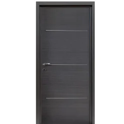Bloc-porte Triaconta gris H.204 x l.73 cm, poussant droit- Sale