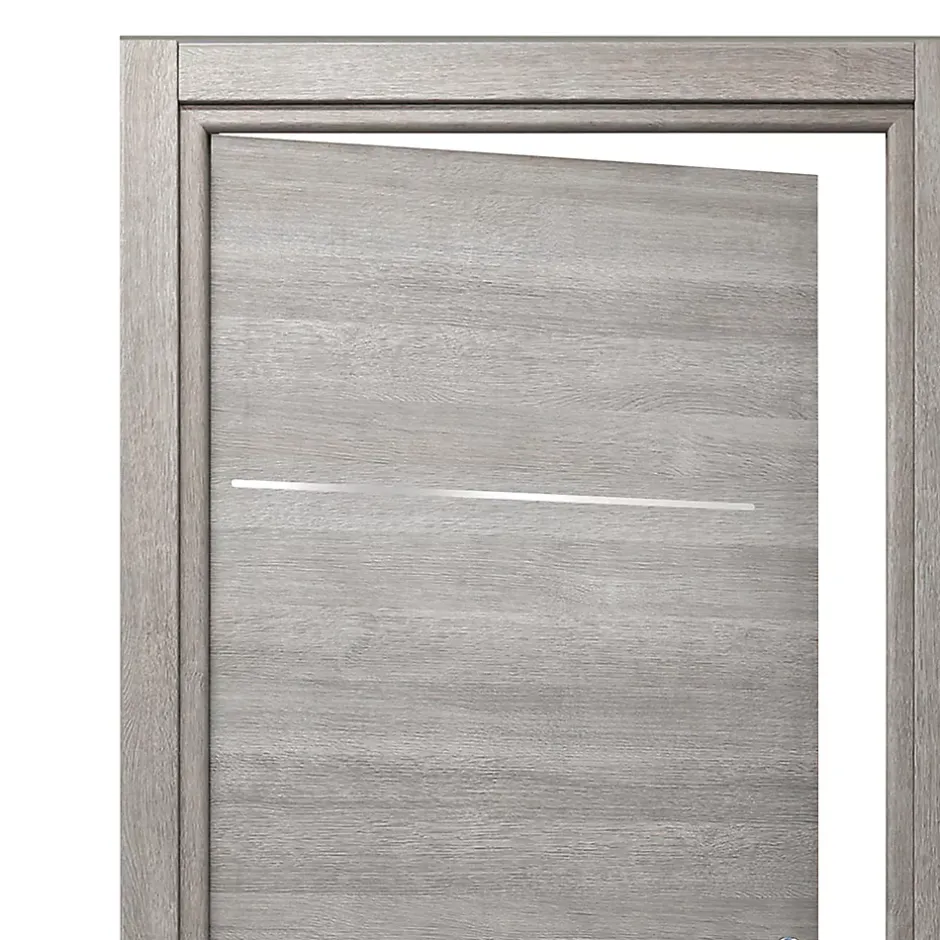 Bloc-porte Triaconta gris clair H.204 x l.83 cm, poussant gauche- Hot
