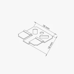 Tecnoprofils Boîte de 250 clips de fixation - Lambris PVC