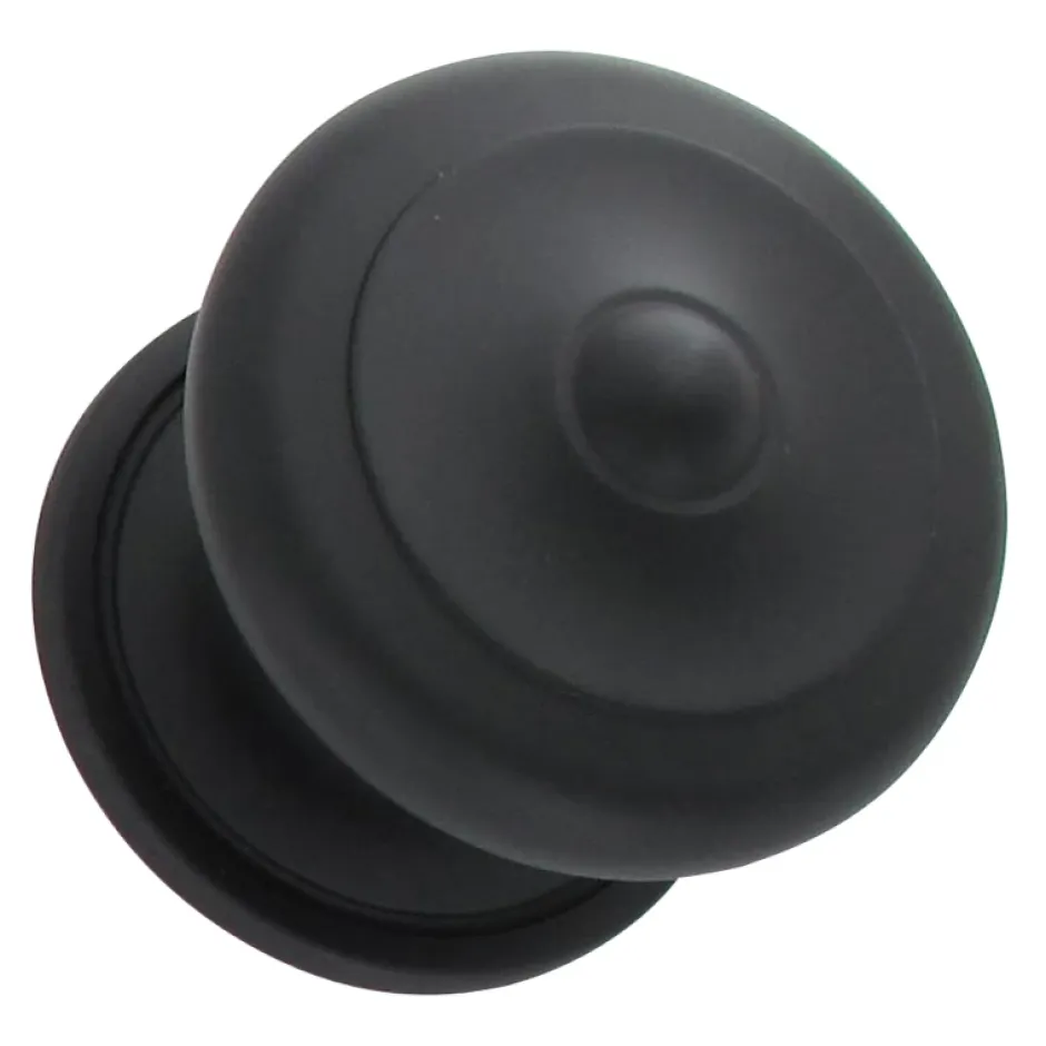Secury-T Bouton Boule de porte d'entrée rustique noir mat