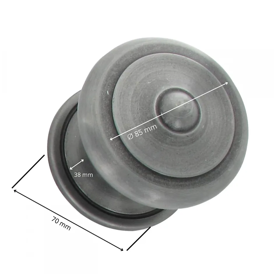 Secury-T Bouton Boule de porte d'entrée rustique noir mat