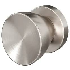 GoodHome Bouton de porte double champignon gris Ø. 48mm x l.48 x H. 44mm