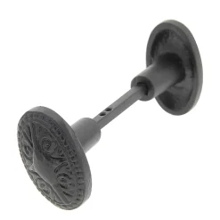 Bouton de porte double ovale noir l.35 x H. 58mm