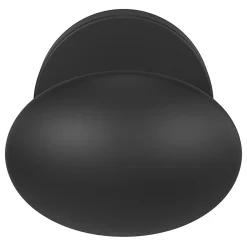 Bouton de porte double ovale noir Ø. 65mm x l.45 x H. 66mm-GoodHome Clearance