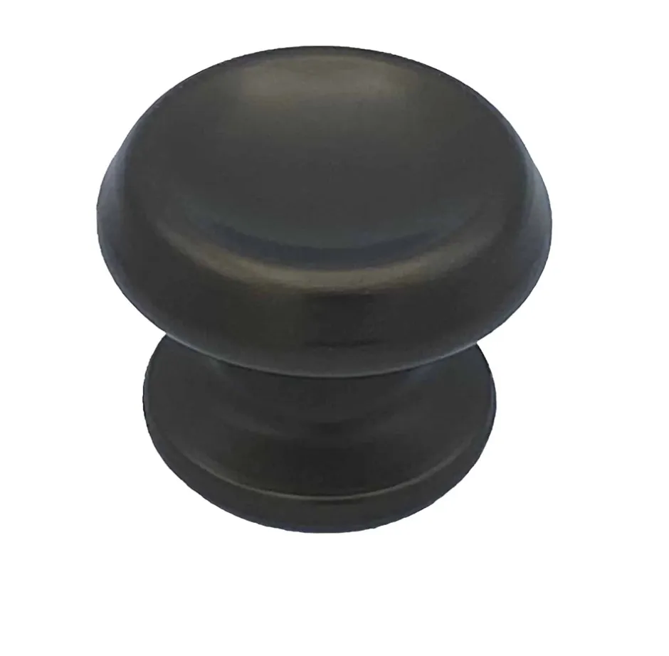 Hardwarexchange Bouton tirant de porte fixe D60 mm en aluminium Marron foncé - breveté