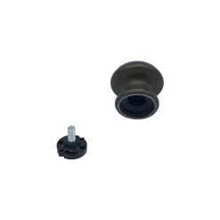 Hardwarexchange Bouton tirant de porte fixe D60 mm en aluminium Marron foncé - breveté