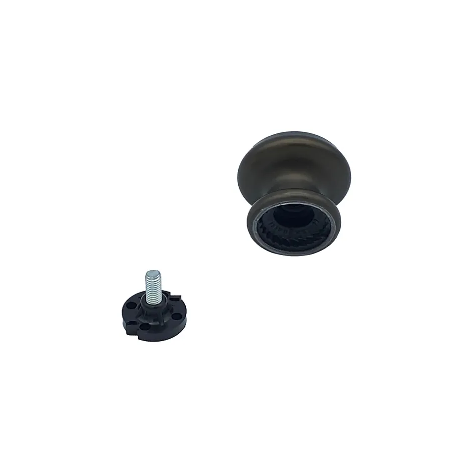 Hardwarexchange Bouton tirant de porte fixe D60 mm en aluminium Marron foncé - breveté