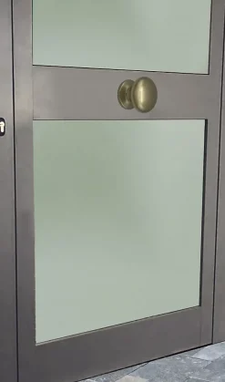 Hardwarexchange Bouton tirant de porte fixe D70 mm en aluminium Bronze poli - breveté - lot de 6 boutons