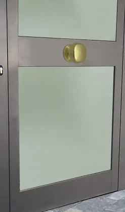 Bouton tirant de porte fixe D70 mm en aluminium Or poli - breveté-Hardwarexchange Discount