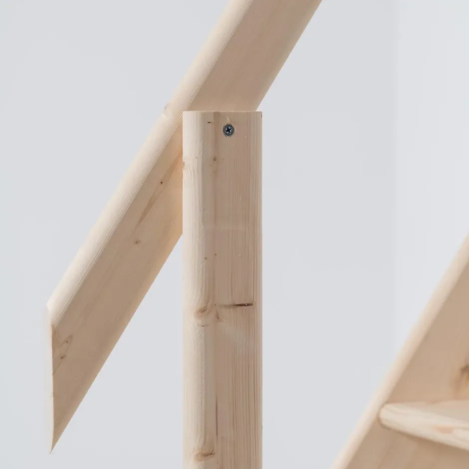 BPS Access Solutions BPS Deluxe Escalier compact gain de place Robuste Marches à palettes 250 kg Load Rambarde Hauteur sous plafond jusqu'à 2,98 m