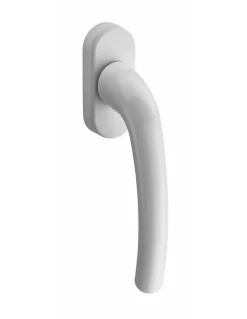 Béquille de crémone de fenêtre, carré 7mm, blanc (ral 9010) --Thirard Online