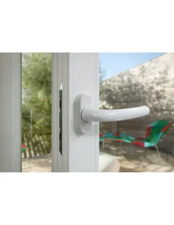 Béquille de crémone de fenêtre, carré 7mm, blanc (ral 9010)-Thirard Online