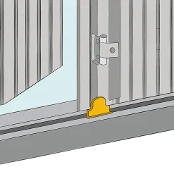 Tirard Butée d'Espagnolette, Composite et aluminium, Noir, Arrêt pour Volet Battant