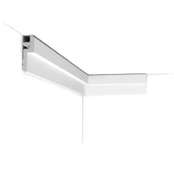 C394 STEPS Corniche cache tringle à rideau -9,5x3,1x200cm (h x p x l) moulure décorative A l'unité-Orac Decor Sale