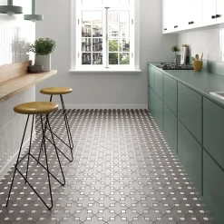 Cabochon sol / mur blanc brillant 3,4x3,4 cm Taco KASBAH WHITE-Aelle Carrelage Clearance