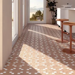 Cabochon sol / mur blanc brillant 3,4x3,4 cm Taco KASBAH WHITE-Aelle Carrelage Clearance