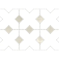 Aelle Carrelage Cabochon sol / mur brillant 3,4x3,4 cm Taco KASBAH CANVAS