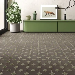 Cabochon sol / mur mate 3,4x3,4 cmTaco KASBAH VERD MATT-Aelle Carrelage