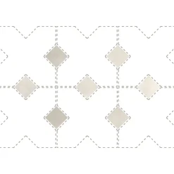 Cabochon sol / mur mate 3,4x3,4 cm Taco KASBAH CANVAS MATT-Aelle Carrelage Clearance