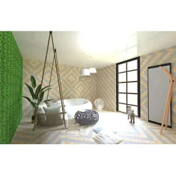 Cabochon sol / mur uni noir 6,7x6,7 cm TACO NEGRO-Aelle Carrelage Discount