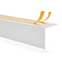 Cache de tringle à rideau PVC 30x30mm, 2m, installation de la bande lumineuse LED, blanc-Quest Clearance