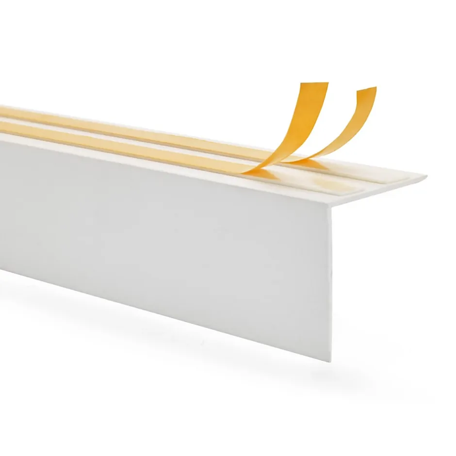 Cache de tringle à rideau PVC 30x30mm, 2m, installation de la bande lumineuse LED, blanc-Quest Clearance