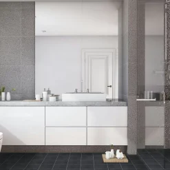 Carreau de ciment véritable Anthracite 20x20x1,6 cm (lot de 0,48 m²) --Ro'Ma Nature Best