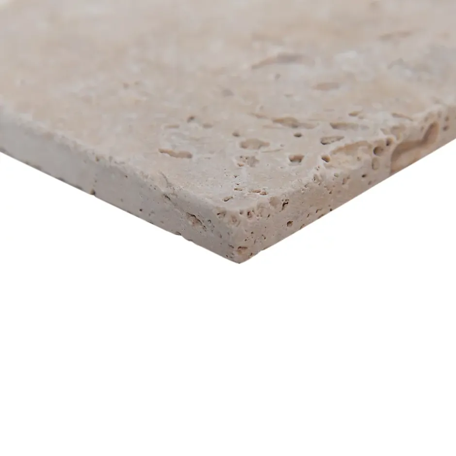 Carreau en travertin sol et mur L.10 x l.10 cm x ép.10 mm, Travertino-GoodHome New
