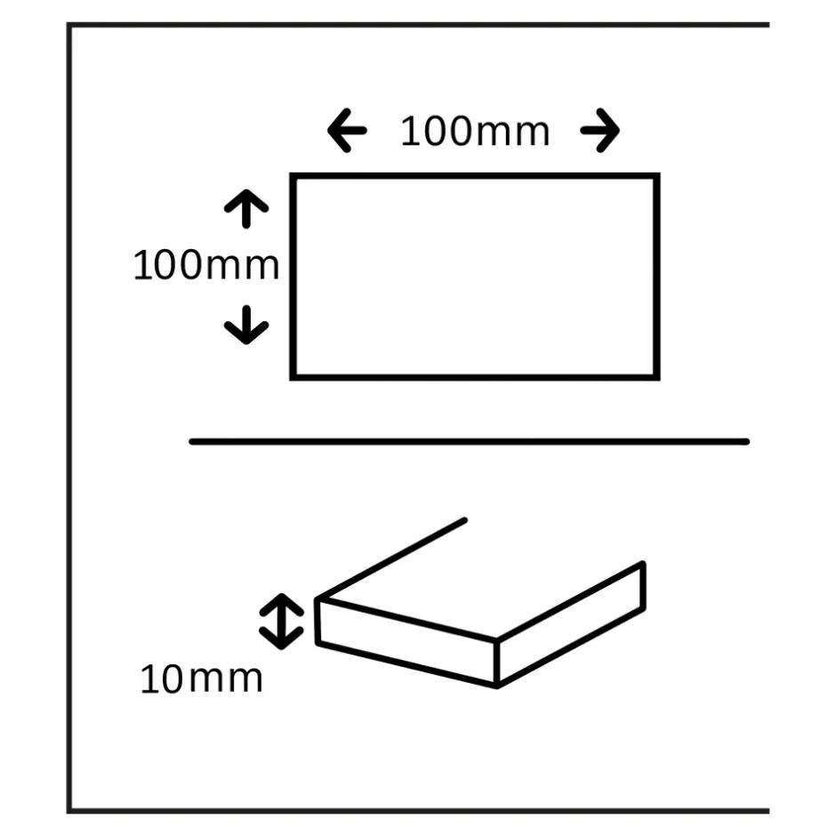 Carreau en travertin sol et mur L.10 x l.10 cm x ép.10 mm, Travertino-GoodHome New