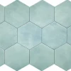Carreau Hexagonal en Grès Cérame Effet Ciment. Série Denia Ciel 14x16 cm-Lux Mosaic Hot