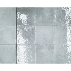 Carreau Mural Intérieur/Extérieur Brillant. Nissel Gris 12x12 cm-Lux Mosaic Clearance