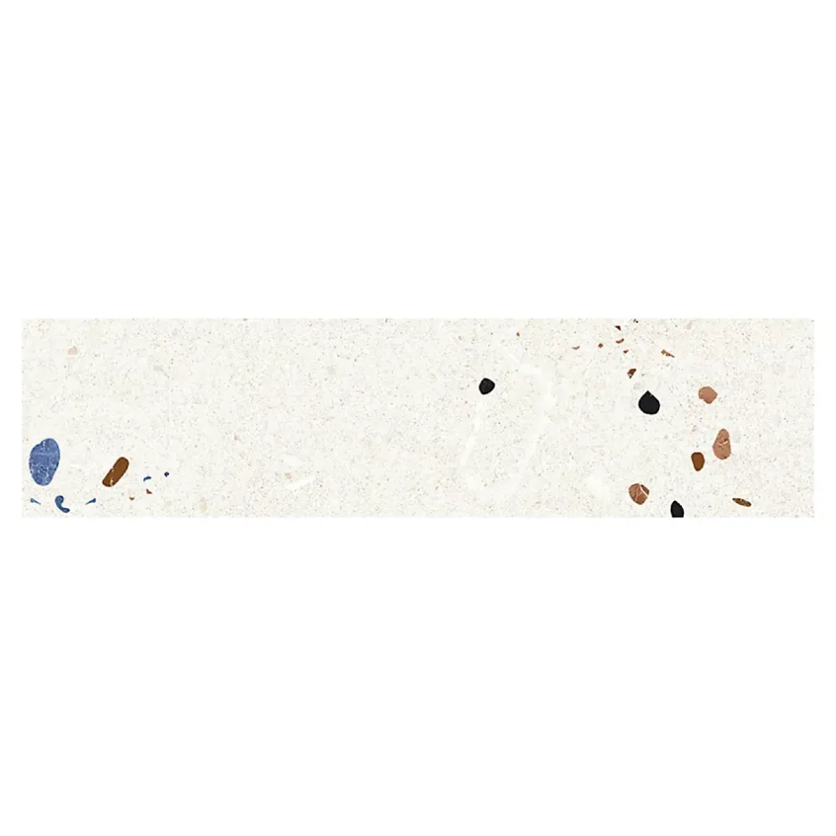 Carreau Premium pour mur effet Terrazzo. Terrazzo Pearl Mat. 7,5x30 cm.-Lux Mosaic Online