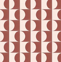 Carreaux de ciment véritable - Duo Dune - Marron & Ecru- 20x20 --Hendaya Sale