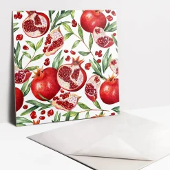 Tulup Carreaux vinyle 30x30 cm fruit de grenade 9 pcs