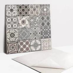 Tulup Carreaux vinyle 30x30 cm Carreaux décoratifs 9 pcs