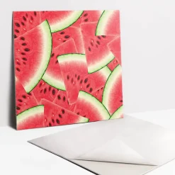 Carreaux vinyle 30x30 cm Tranches de pastèque rouge 9 pcs-Tulup New