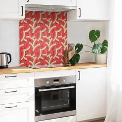 Carreaux vinyle 30x30 cm Tranches de pastèque rouge 9 pcs-Tulup New