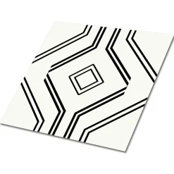 Tulup Carreaux vinyle 30x30 cm Traits géométriques 9 pcs