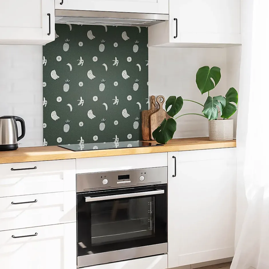 Tulup Carreaux vinyle 30x30 cm Ananas et banane 9 pcs