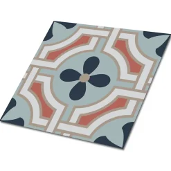 Carreaux vinyle 30x30 cm Motif fleuri 9 pcs-Tulup Online