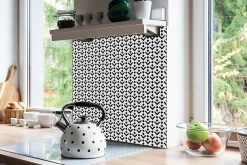 Carreaux vinyle 30x30 cm Abstraction géométrique 9 pcs-Tulup New