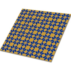 Tulup Carreaux vinyle 30x30 cm Design floral 9 pcs