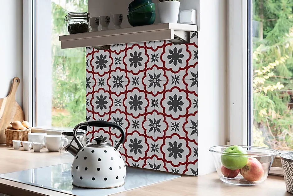 Carreaux vinyle 30x30 cm Étoiles stylisées 9 pcs-Tulup Best