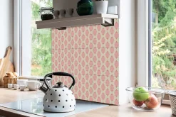 Tulup Carreaux vinyle 30x30 cm Motif rétro 9 pcs